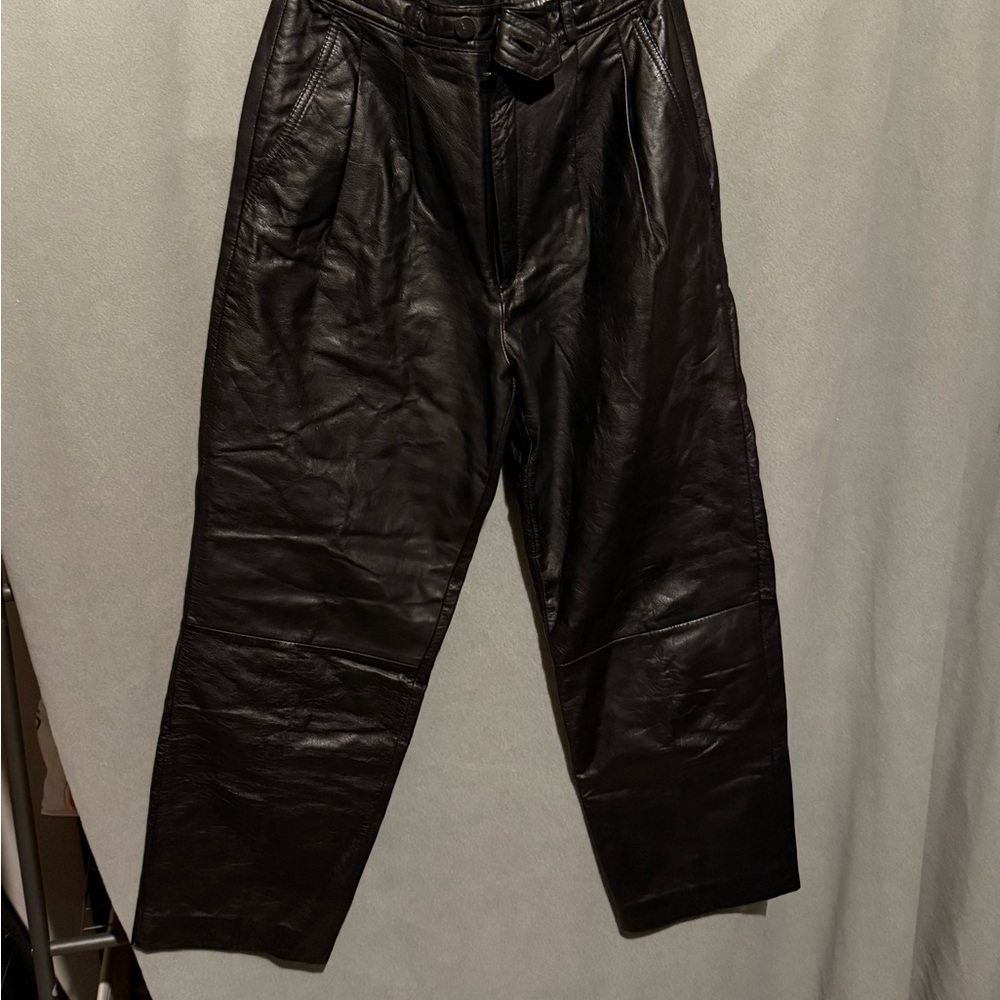 Black Leather Pants